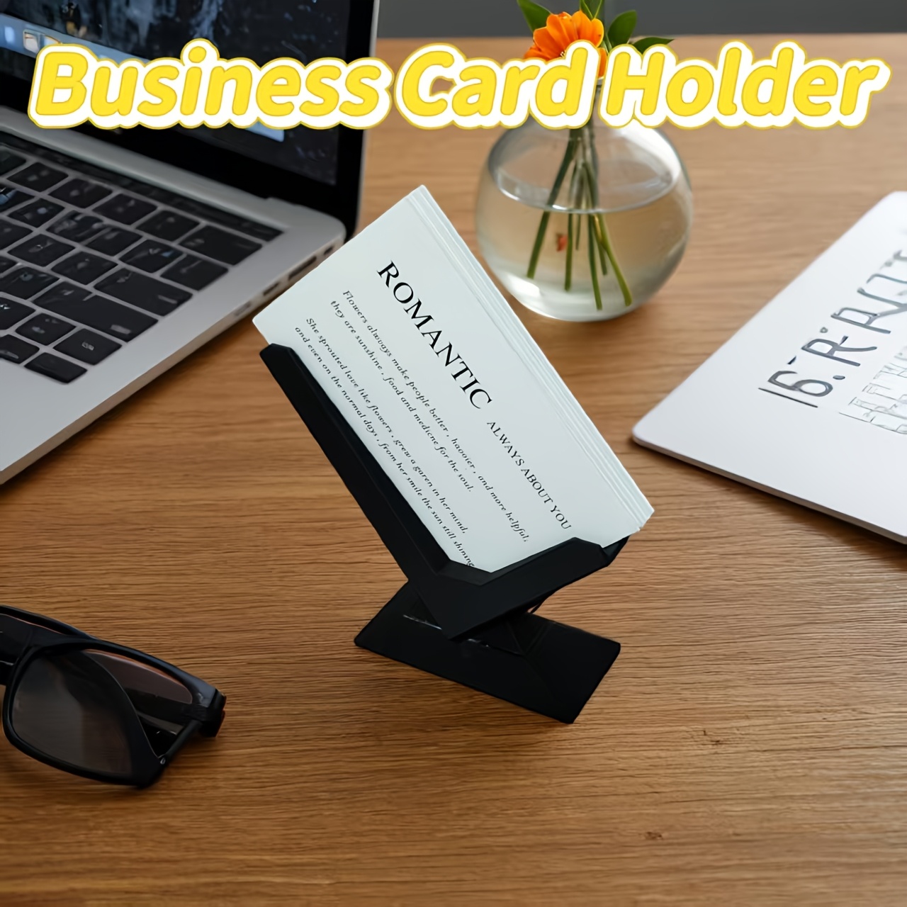 Business Card Holder, Minimalist Design, Desk Organizer, Modern Desktop Storage Solution, Perfect Gift for Men, Creative Home Decor, Office Supplies, Essential for Business Professionals, Desk Organizer For Office
