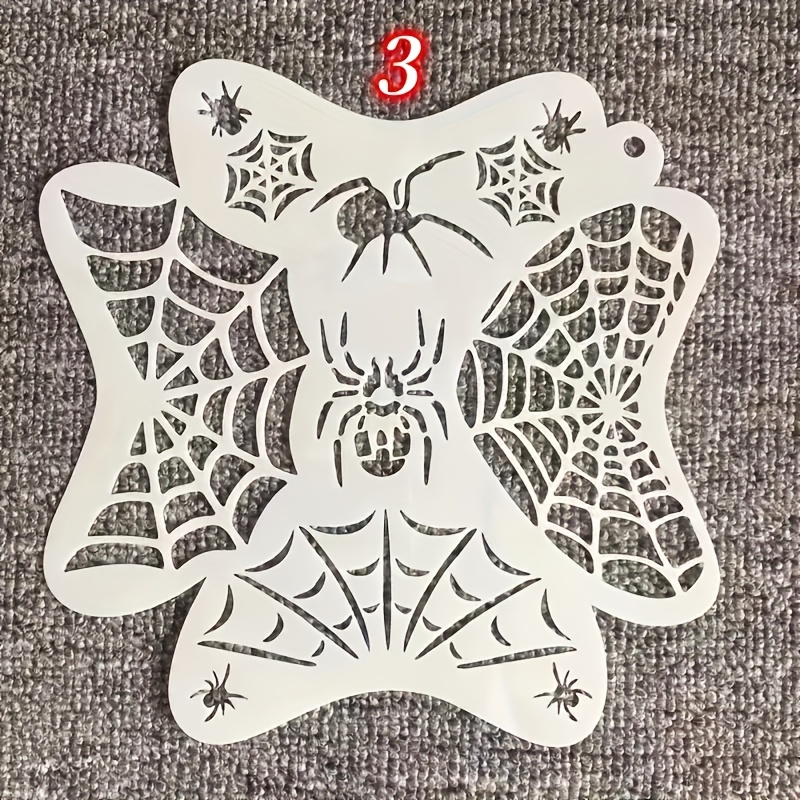 1pc Face Painting Stencil - Washable Reusable Pet Plastic Template, Ideal For Makeup /role-playing/wall Tool