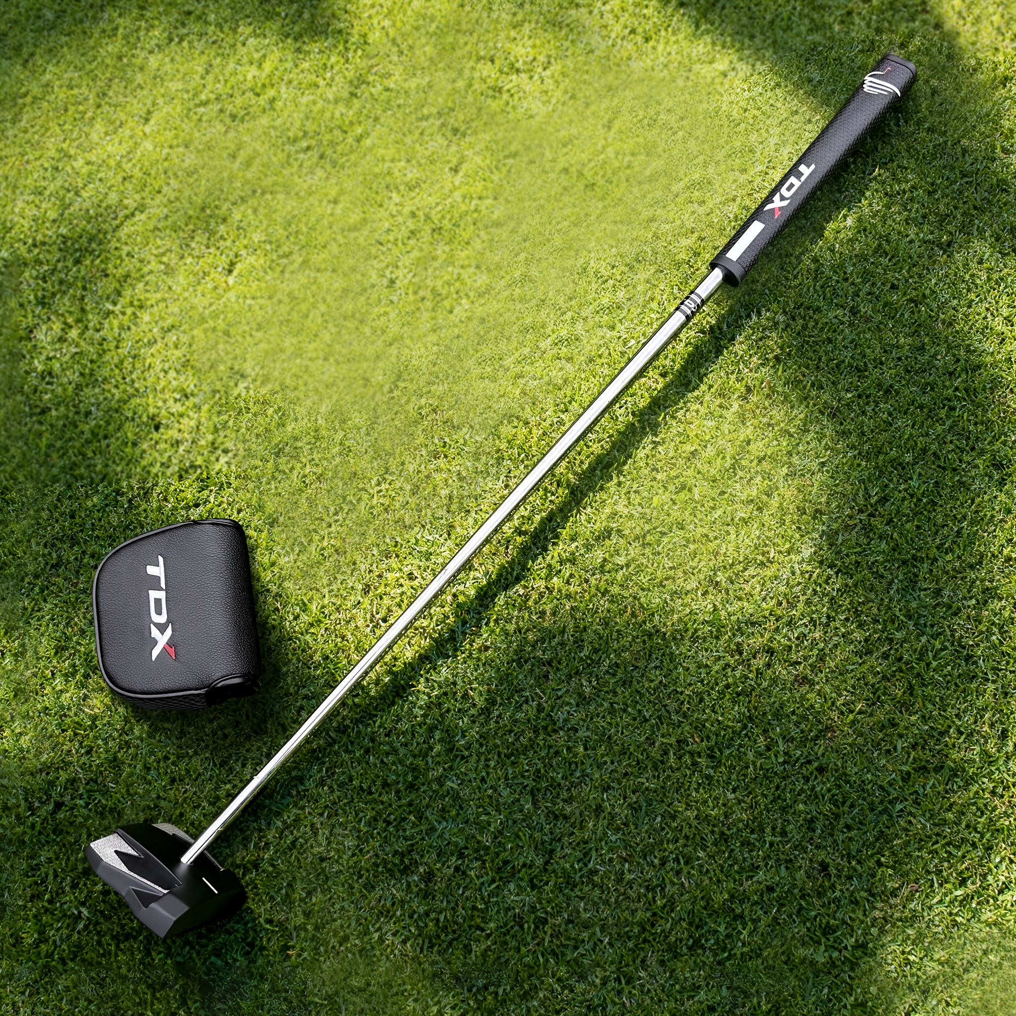 TDX-TB09 Moška stabilizirana perforirana putter glava za golf klube, ki se samodejno vrača na pravilno visoko sladko točko, visoka toleranca,