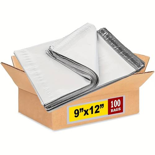 100pcs of large medium and small poly mailers durable shipping bags for apparel packaging bags shipping envelopes suitable for small businesses white mailing envelopes