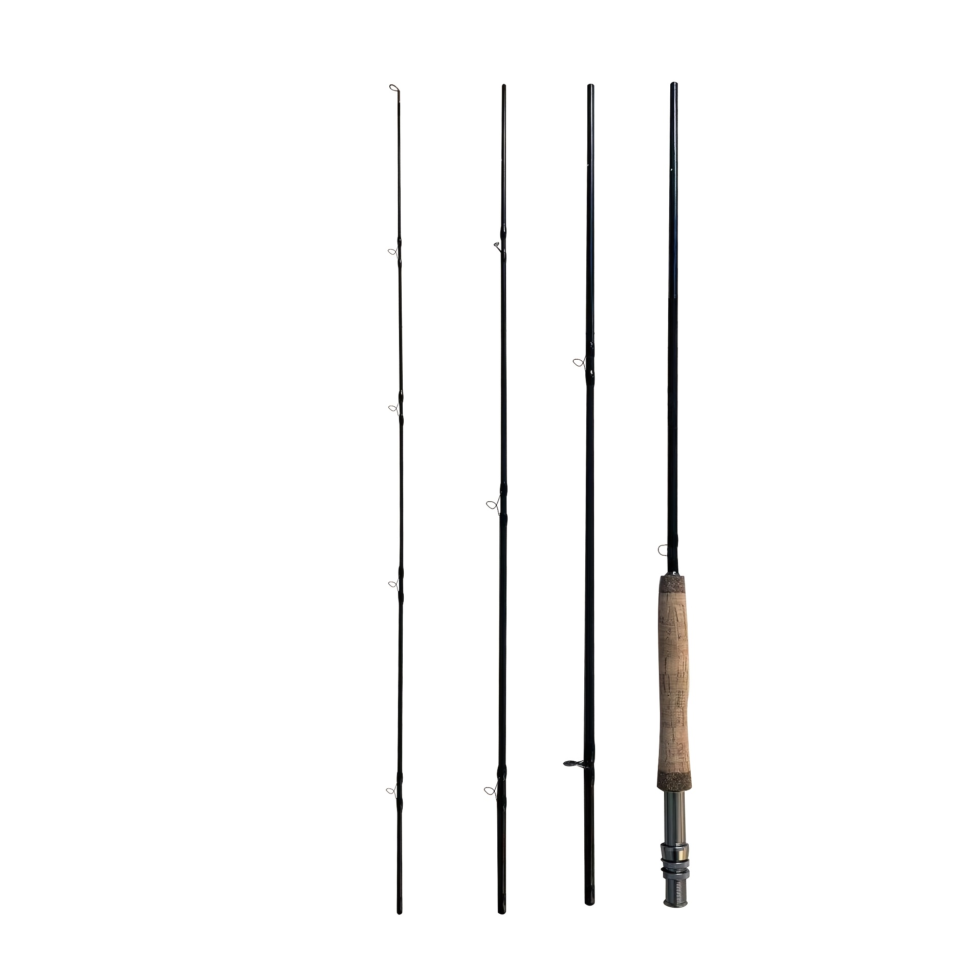 

Canne à Pêche à TOP 5/6 WT, 9ft 4pcs, pour Eau Douce et Salée, Canne à Mouche en Fibre de 24 T/30+36 T, Canne à Pêche pour Perche à Gros Yeux, , Truite, etc