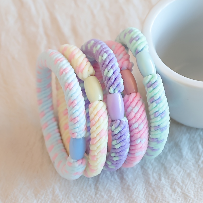 5 Women's Colored Hair Ties for Everyday Use