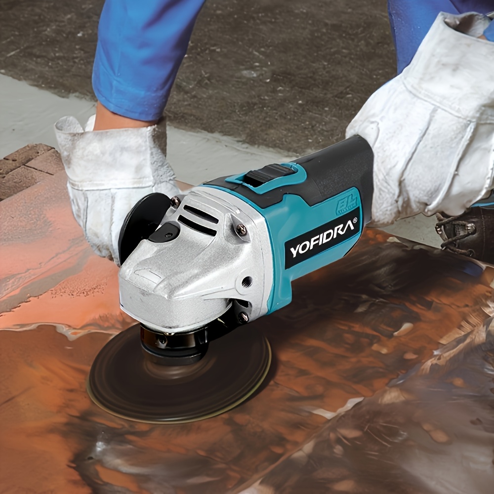 2000W Borstelloze Elektrische Haakse Slijper, 125mm Metalen Hout Slijpen en Polijsten Elektrisch Gereedschap Set