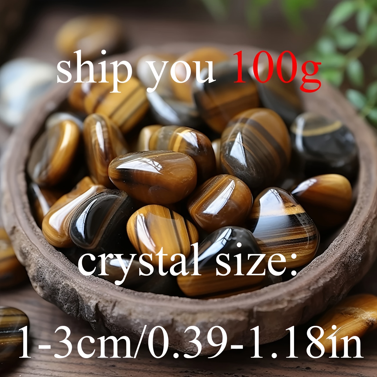 TEMU Eye Polished Gemstone Set Hand- Natural Tumbled Gemstones And Rocks Home Decoration