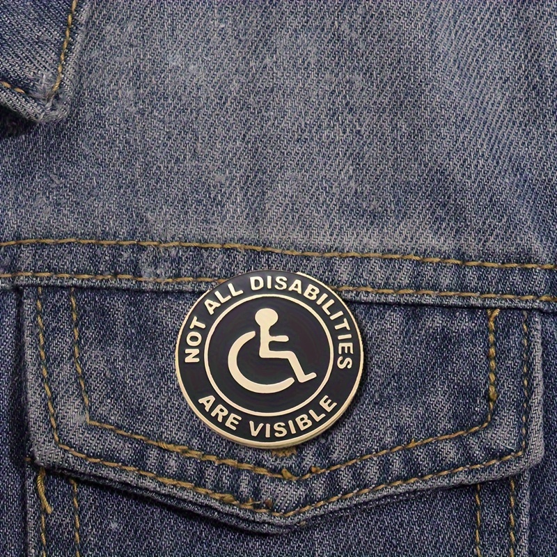 

Enamel Pins Representing Invisible Disabilities, Promoting Disability Awareness, Worn As Lapel Pins Or Brooch Jewelry