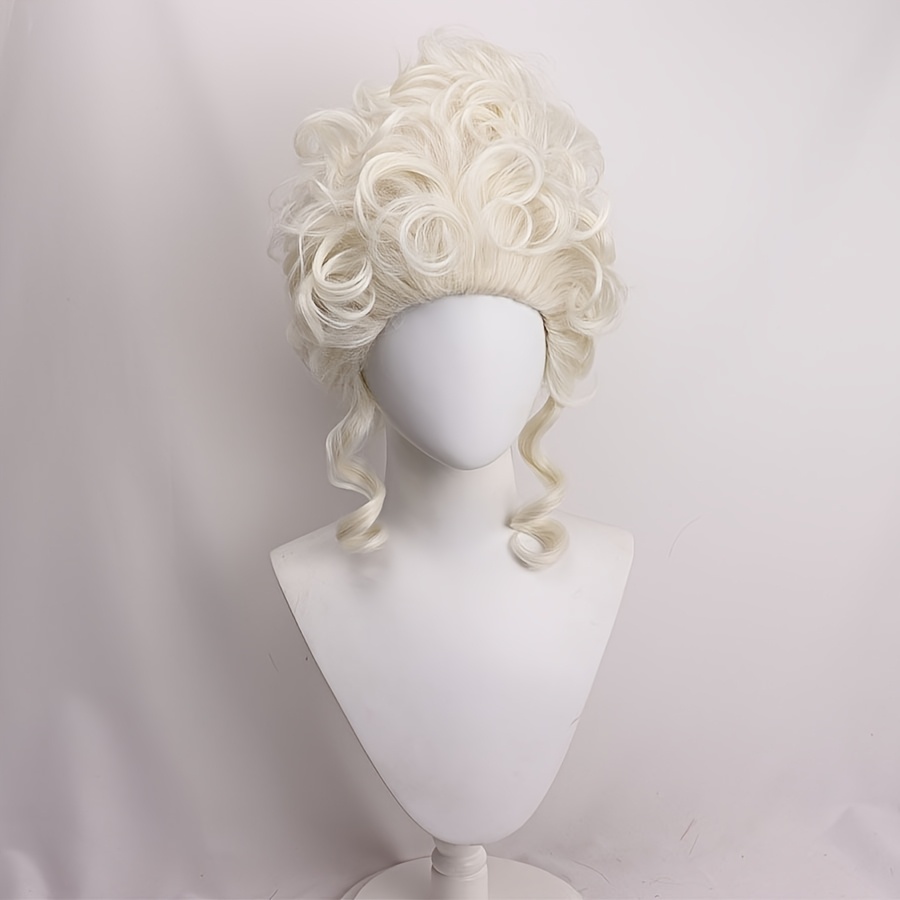 

Elegant European French Style Princess Wig, Viscose Fiber, Hair, Network Cap, Heat Resistant, For Themed Parties, Halloween, Carnival, Anime Cosplay Queen Beehive Updo, Carnival/mardi Gras/masquerade