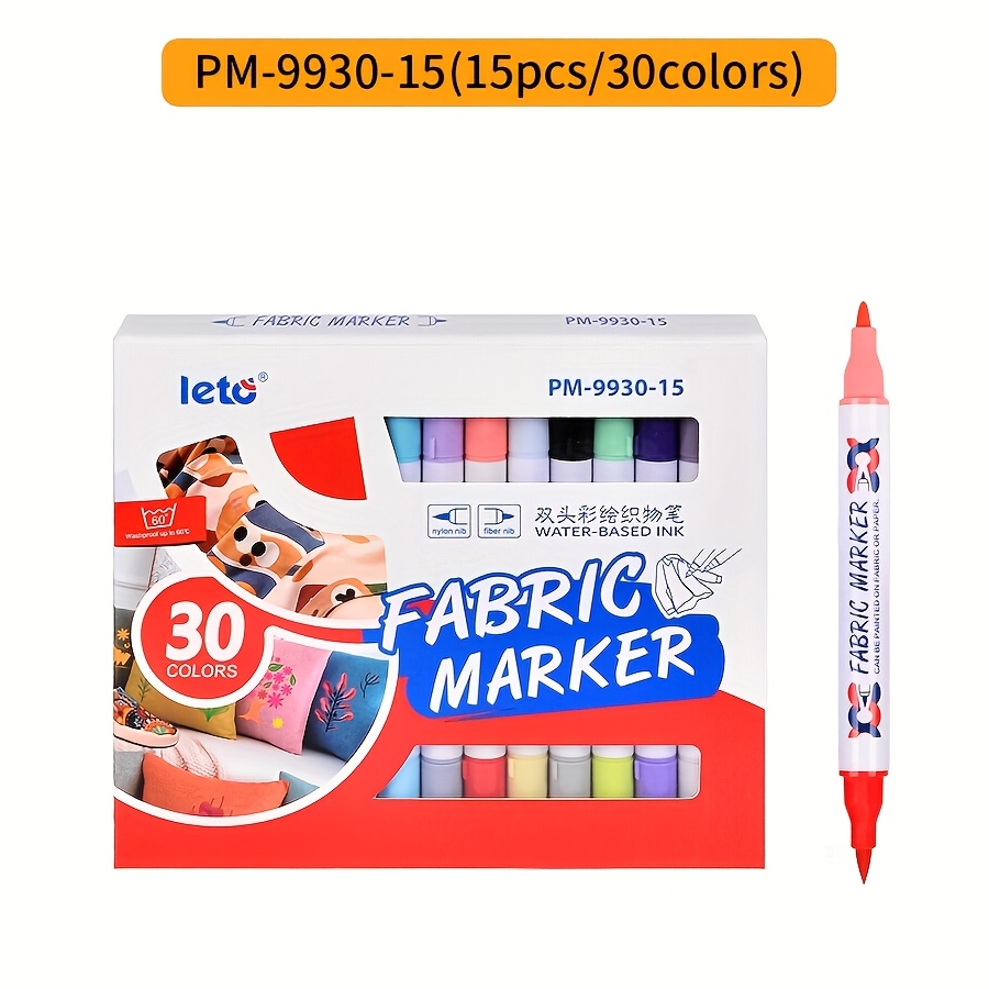 8/15/16/30pcs Colored Fabric Pens Set, Art Diy Creative Fabric -shirt Canvas Canvas Painting Pen, Painting Clothes Painting Pen Color Pen - Washable And Brush Cloth Pen Painting Color Pen Art Drawing.