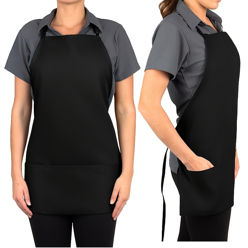 

Adjustable , Large Capacity With 3 Pockets, Polyester 100% Woven Fabric, 105g/m², Solid Color, Ideal For Kitchen Cooking, Bbq, Restaurant, Chef Protection, Work Apron Wholesale, Christmas Holiday Gift