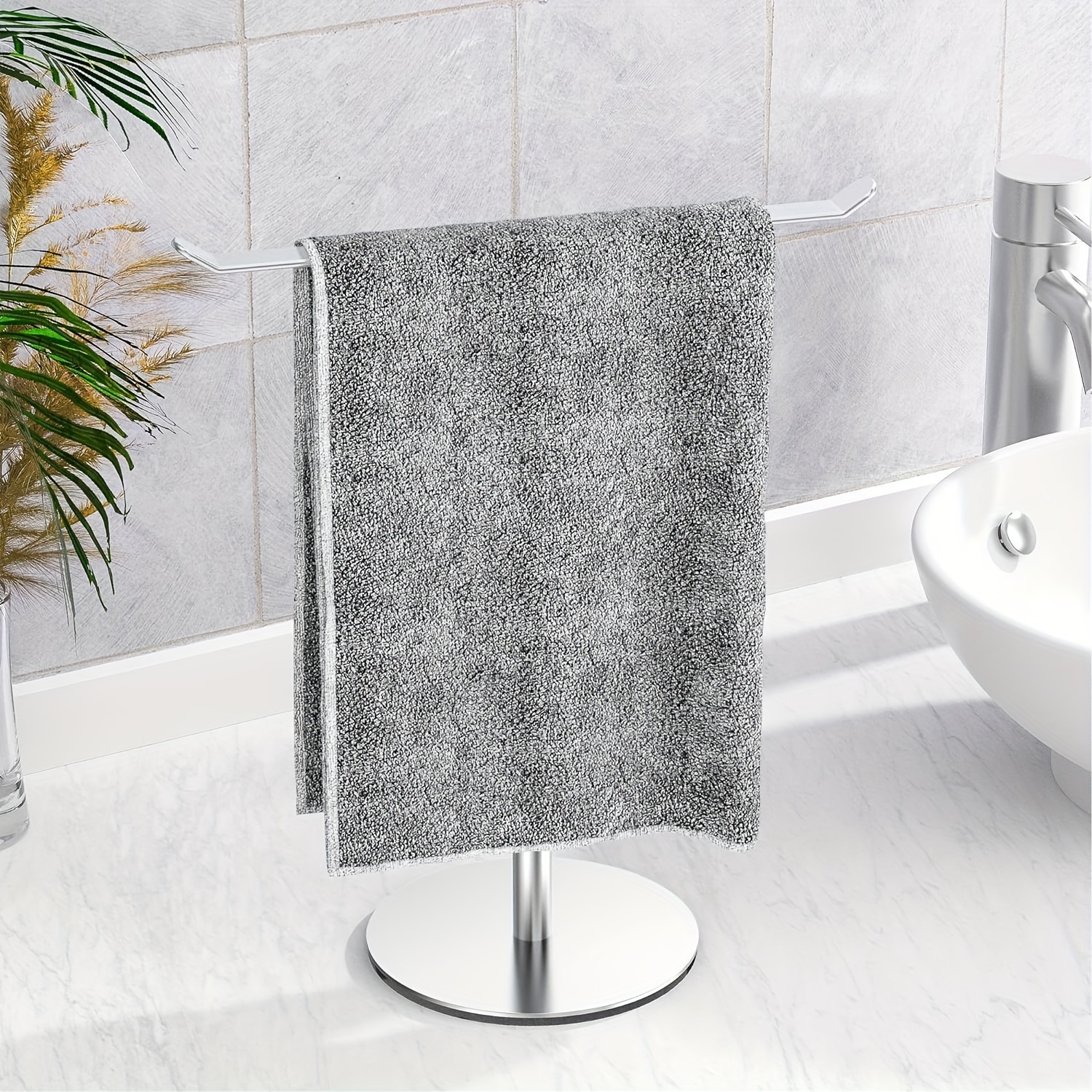 

A T-shaped Towel For Halloween/christmas/autumn, Suitable For Hanging Headbands And Small Towels In The Bathroom Or , Made Of Steel To Prevent .