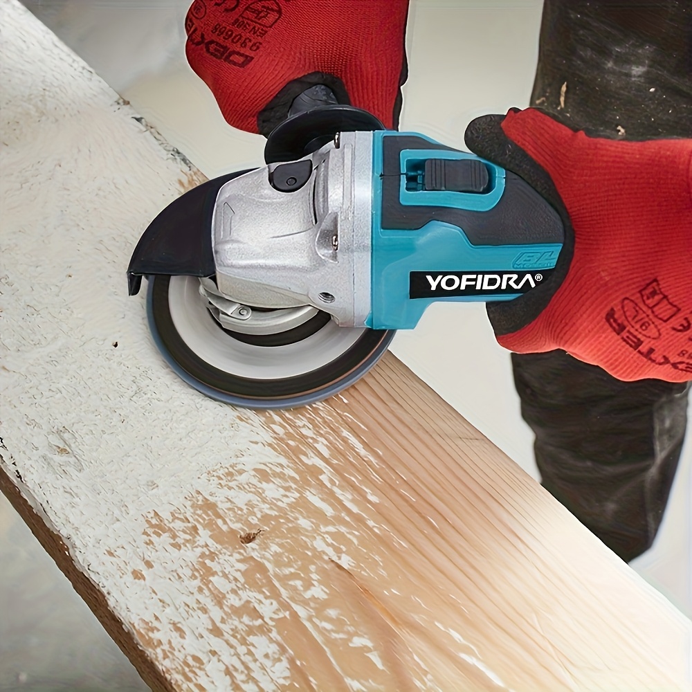 2000W Borstelloze Elektrische Haakse Slijper, 125mm Metalen Hout Slijpen en Polijsten Elektrisch Gereedschap Set