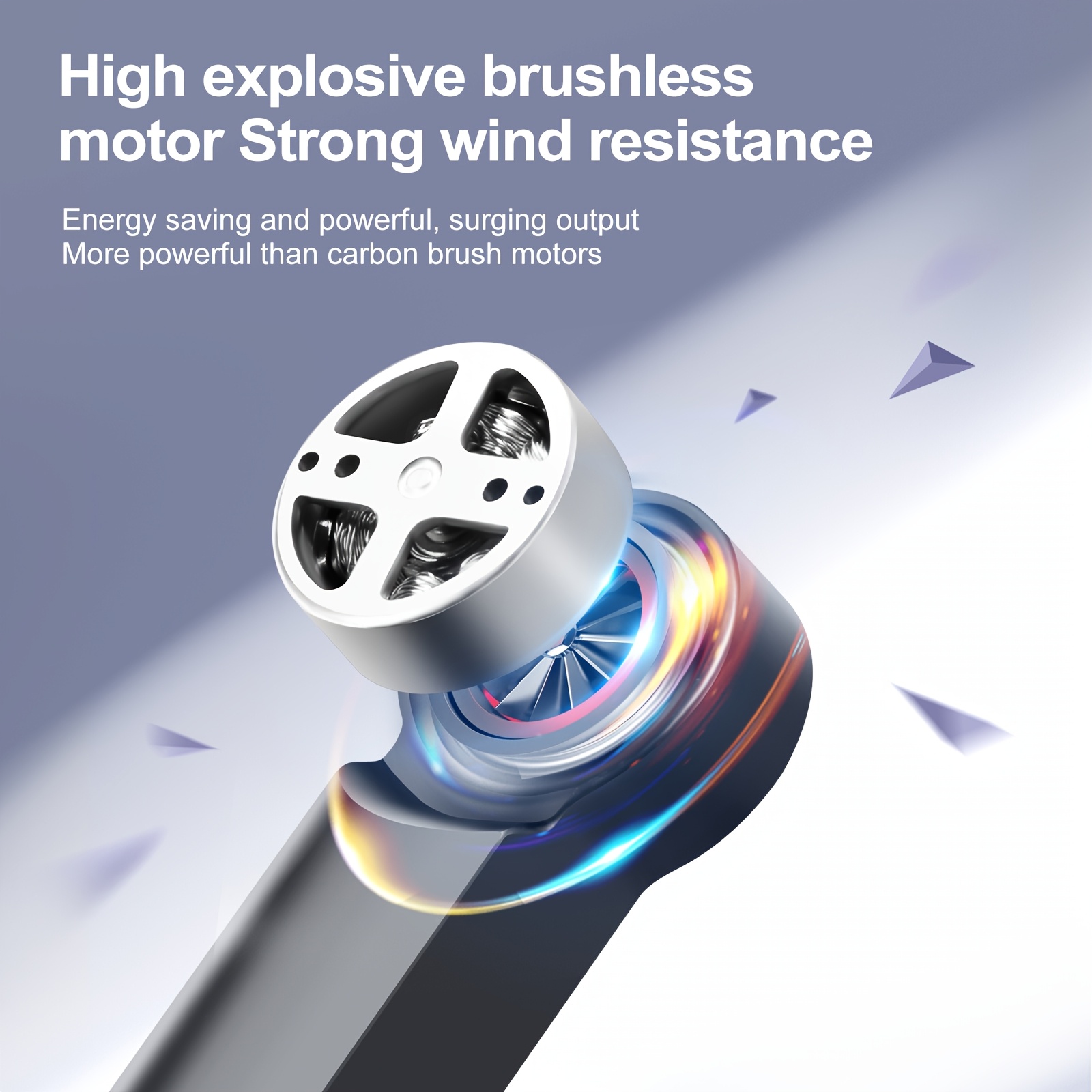 GPS Brushless Motor Drone With 720P Dual Camera, 4-Axis Flight, 3 Speed Modes, LED Night Light, Obstacle Avoidance, Headless Mode, 10-12 Min Flight, Includes Spare Propeller (White/Black)