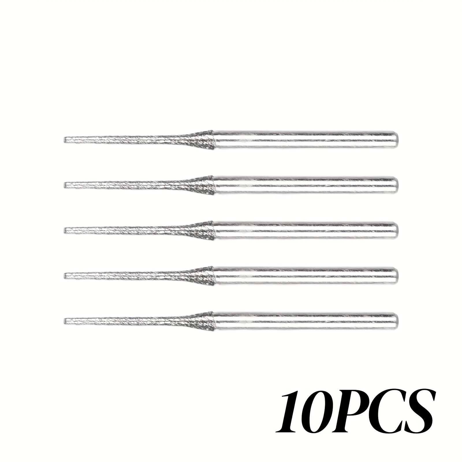 Image of 10pcs Diamond Drill Bit Collection - Ideal For Drilling And Marble, Glass, Jade, Ceramics, Amber, Crystals, Pearls, And Stones - Electric Tool Kit, Suitable For Glass And For Marble Drilling