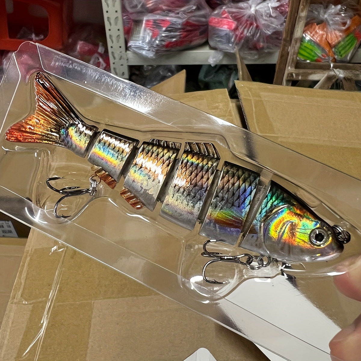Image of Lifelike Multi-jointed Swimbait, Fishing Lure For Freshwater And Saltwater, Slow Sinking, Hook, Angler's Gift, For Pike Largemouth 25g 0.9oz