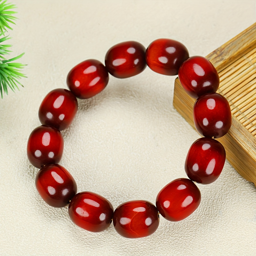Fashionable Bohemian Oval Bead Bracelet for Men