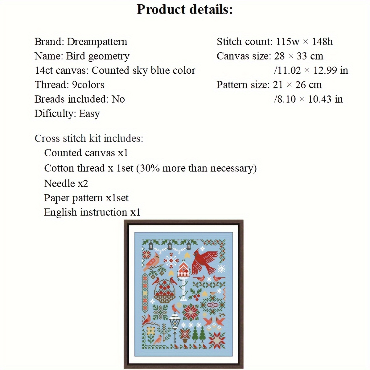 シーズンカレンダー／ライトグレー14ct 4点セット】クロスステッチ  