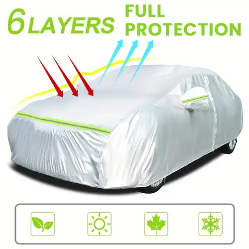 All-Weather Full Car Cover For Toyota Camry – UV Resistant, Waterproof, Dust Proof Silver Polyester Cover