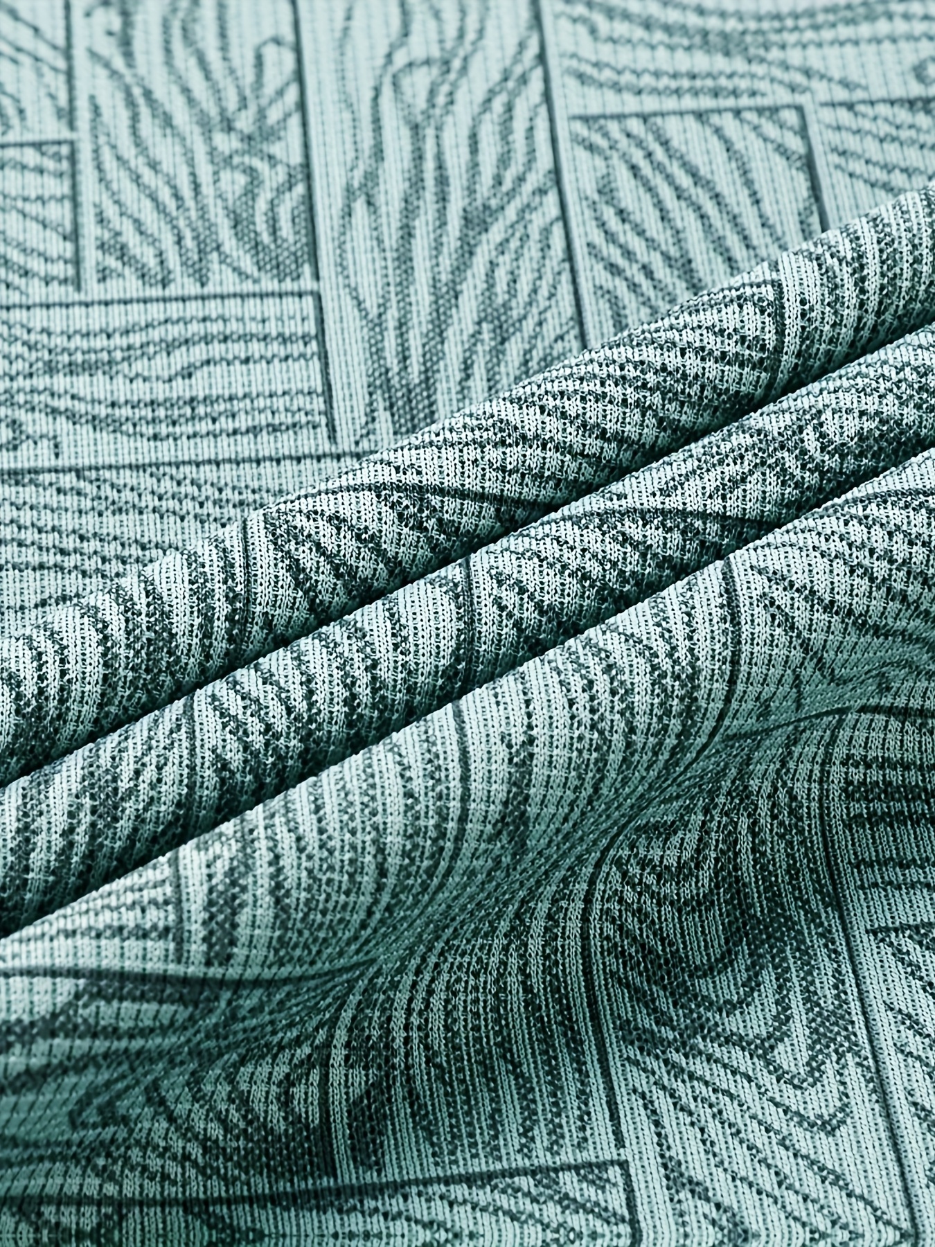 ανδρικό καλοκαιρινό πουκάμισο - περιστασιακό με κοντά μανίκια, γιακάς με κουμπιά, καφέ γεωμετρικό σχέδιο, ελαφρύ μείγμα πολυεστέρα, ιδανικό για περιστασιακή ενδυμασία και γκολφ Στοιχεία είδους 2