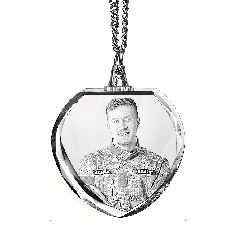 TEMU Ciondolo di artificiale personalizzato con foto personalizzata - Ricordo di amore e momenti di matrimonio/anniversario, regalo per coppie e