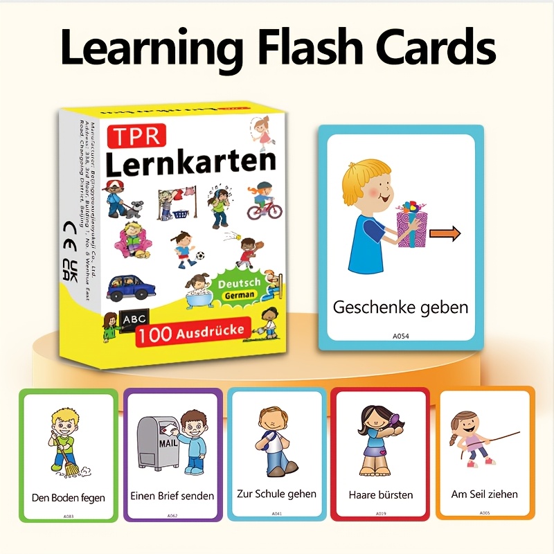 Learn 100 Everyday German Phrases With 50 Flashcards Fun And Vocabulary Practice For Kids Learning German Ideal For Home Or Classroom Language Learning!