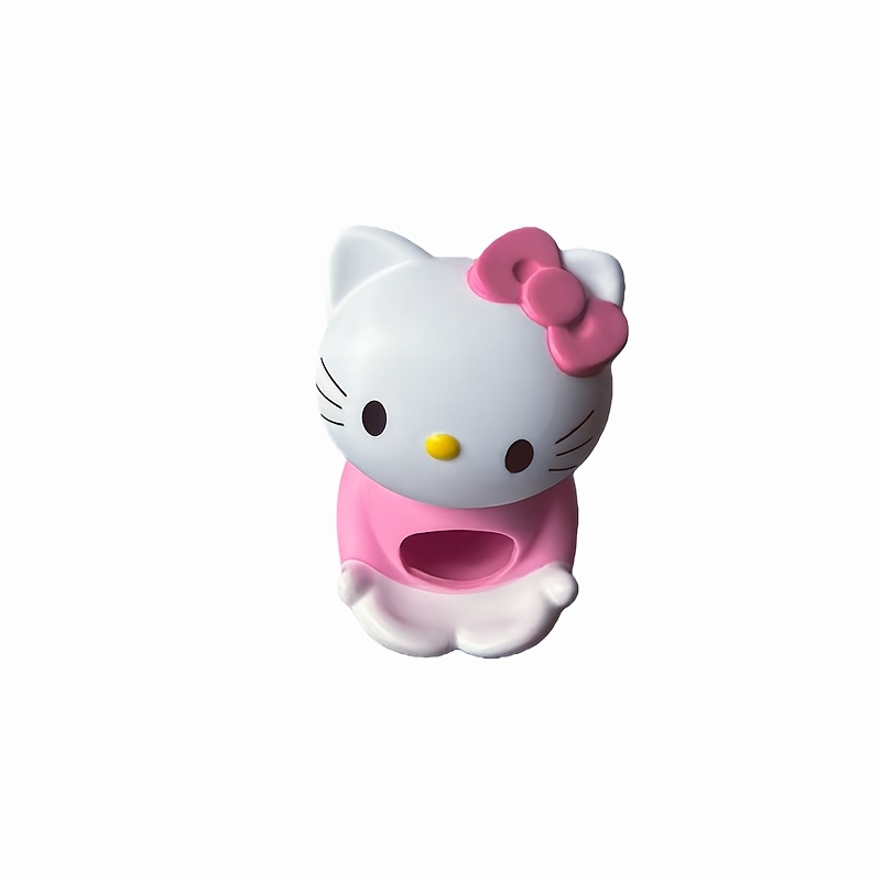 Hello Kitty Silicone Faucet Extender - Cute Pink Bathroom Kitchen Sink Protector, Durable And Easy-to-, Character-shaped Decoration, Non-slip Grip, Home Essential