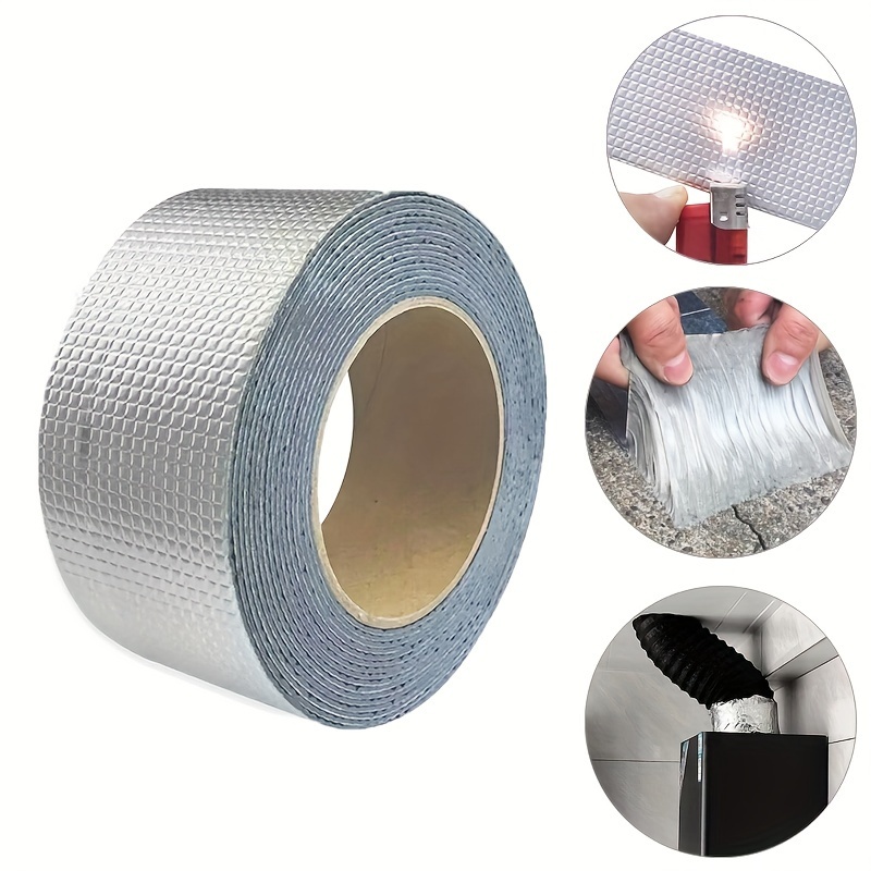 

Waterproof Aluminum Foil Seal Tape, 5m Length, Strong Adhesion Caulk Strip For Tile Surface, Other Material, Strip Form - Leakproof And Durable