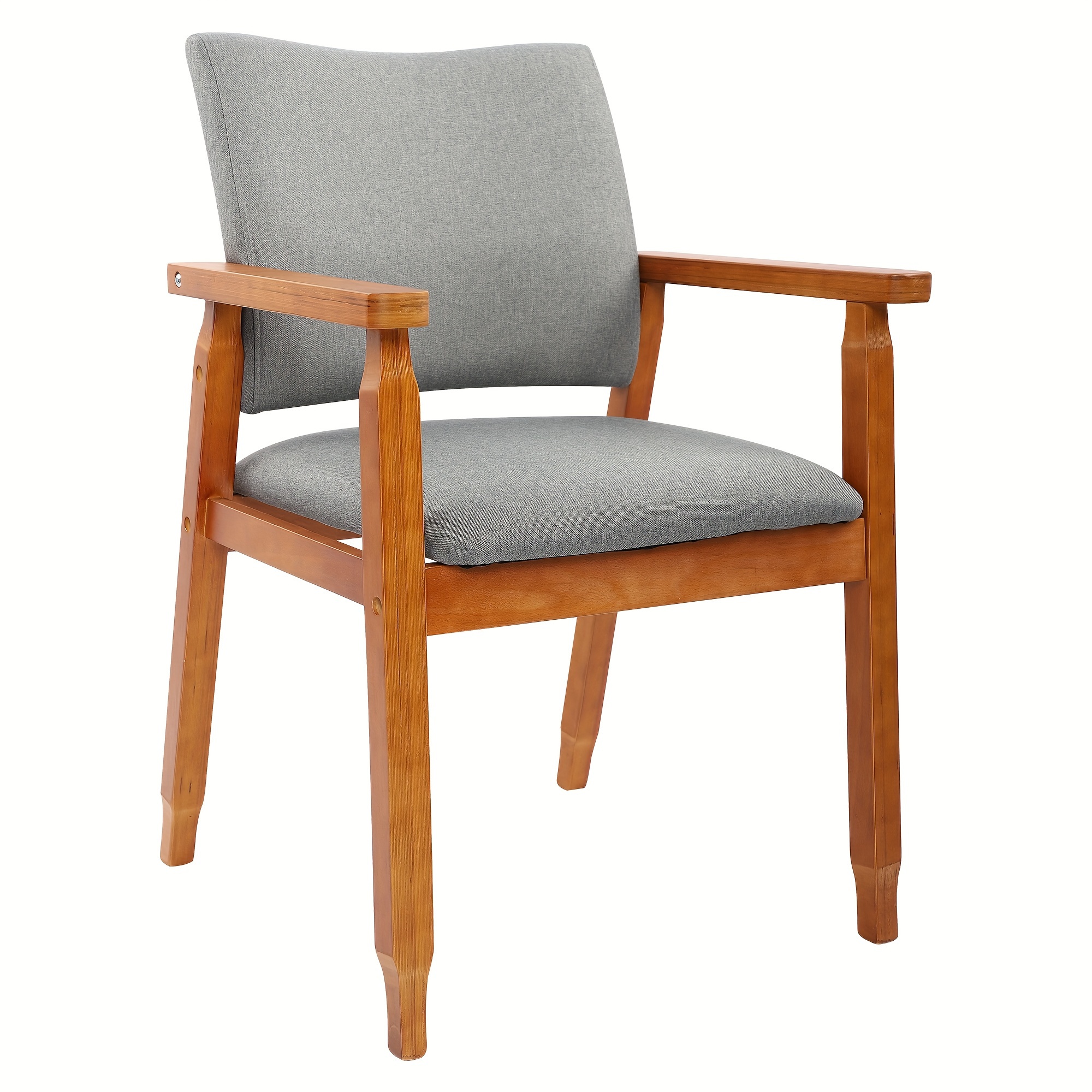 

Mid- Dining , Upholstered , Wood Armchair