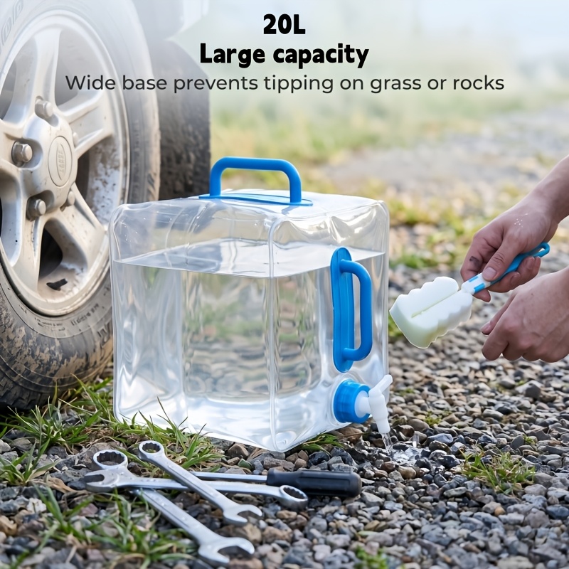 20L Portable Collapsible Water Bag with Cleaning Brush