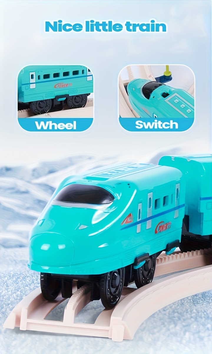 Electric Train Set, Track Head, Passenger Car, Glow-in-the-dark Track, Lights And Sounds Transformable DIY Train Set for Kids Over 3 Years Old Birthday Halloween, Christmas Gifts, Best for Christmas