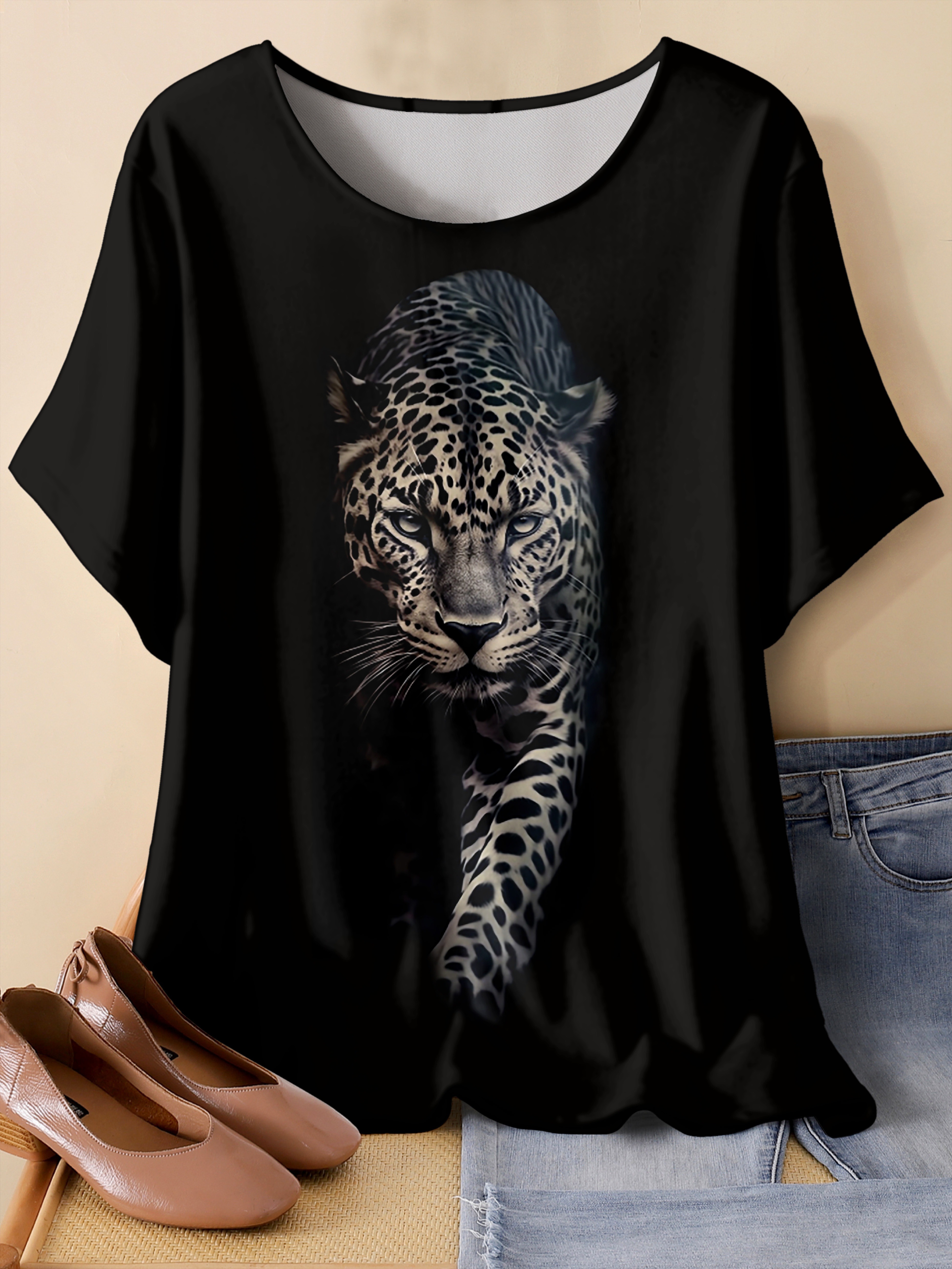 camiseta oversize talla estampado 3d tigre Temu Argentina