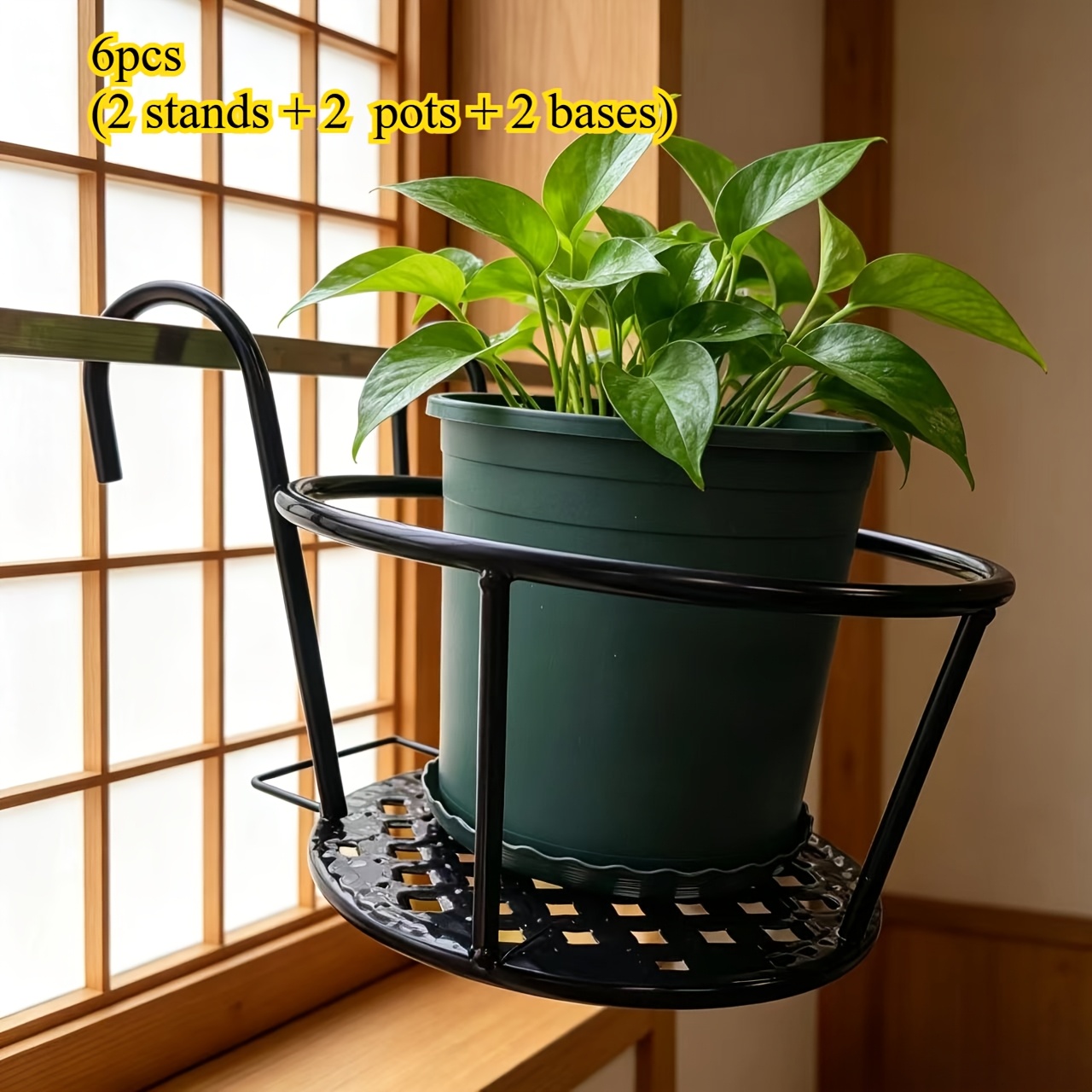 plant rack indoor Mini 2-Inch Wood Indoor Plant Stand & Pot