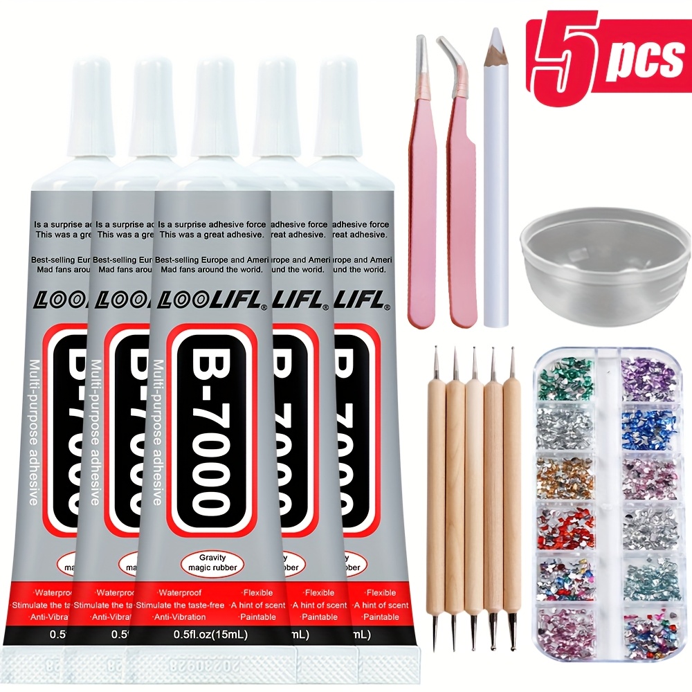 TEMU 1011pcs-b7000 Jewelry Adhesive, Jewelry Setting Glue, Transparent Glue, Super Glue, Wood Glue, Epoxy Resin, Craft Glue, Leather Glue, Fabric