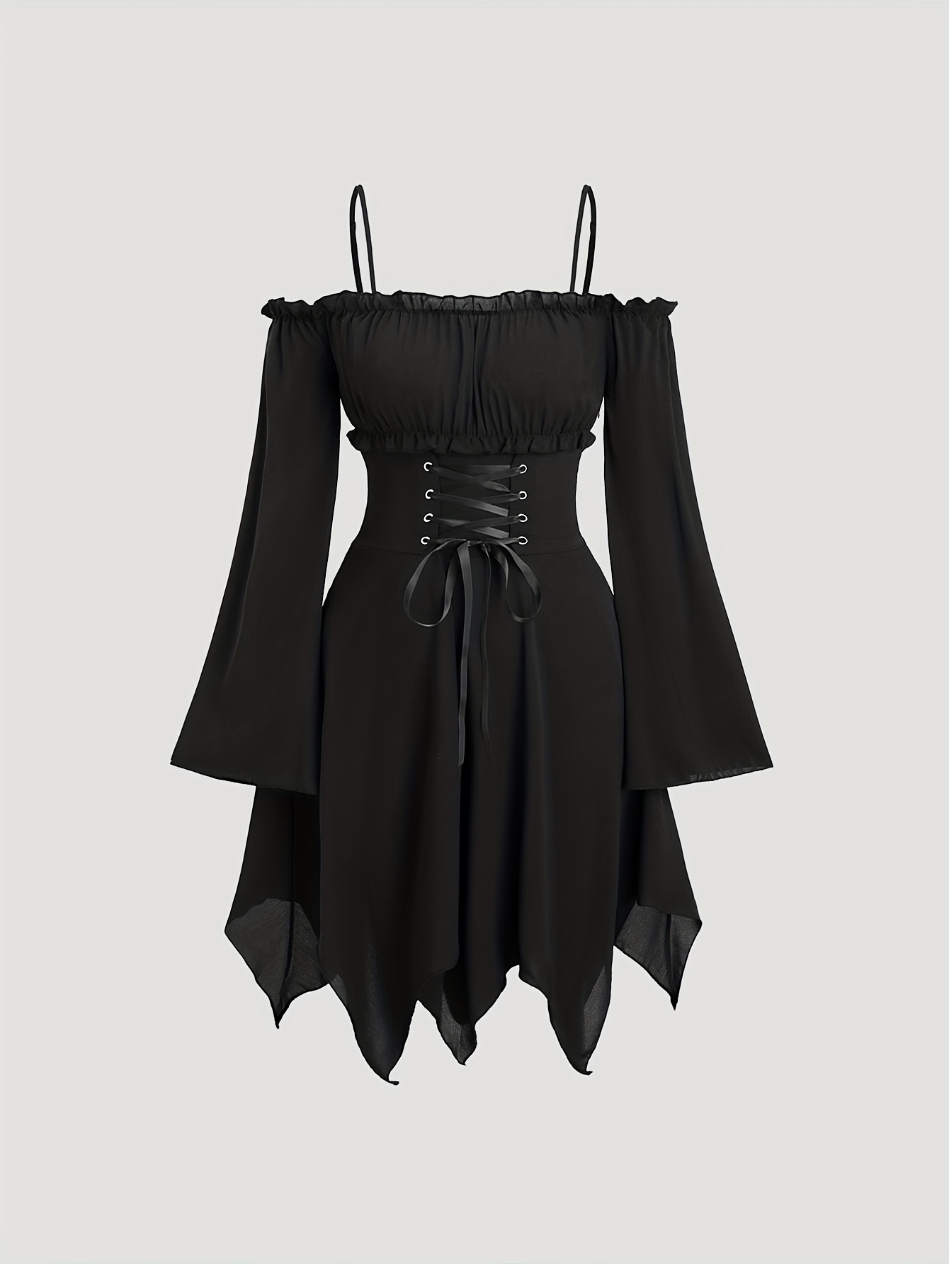 chinese dress ladies Gothic Vintage Lace Patchwork Plus Size Goth Dresses main image 0