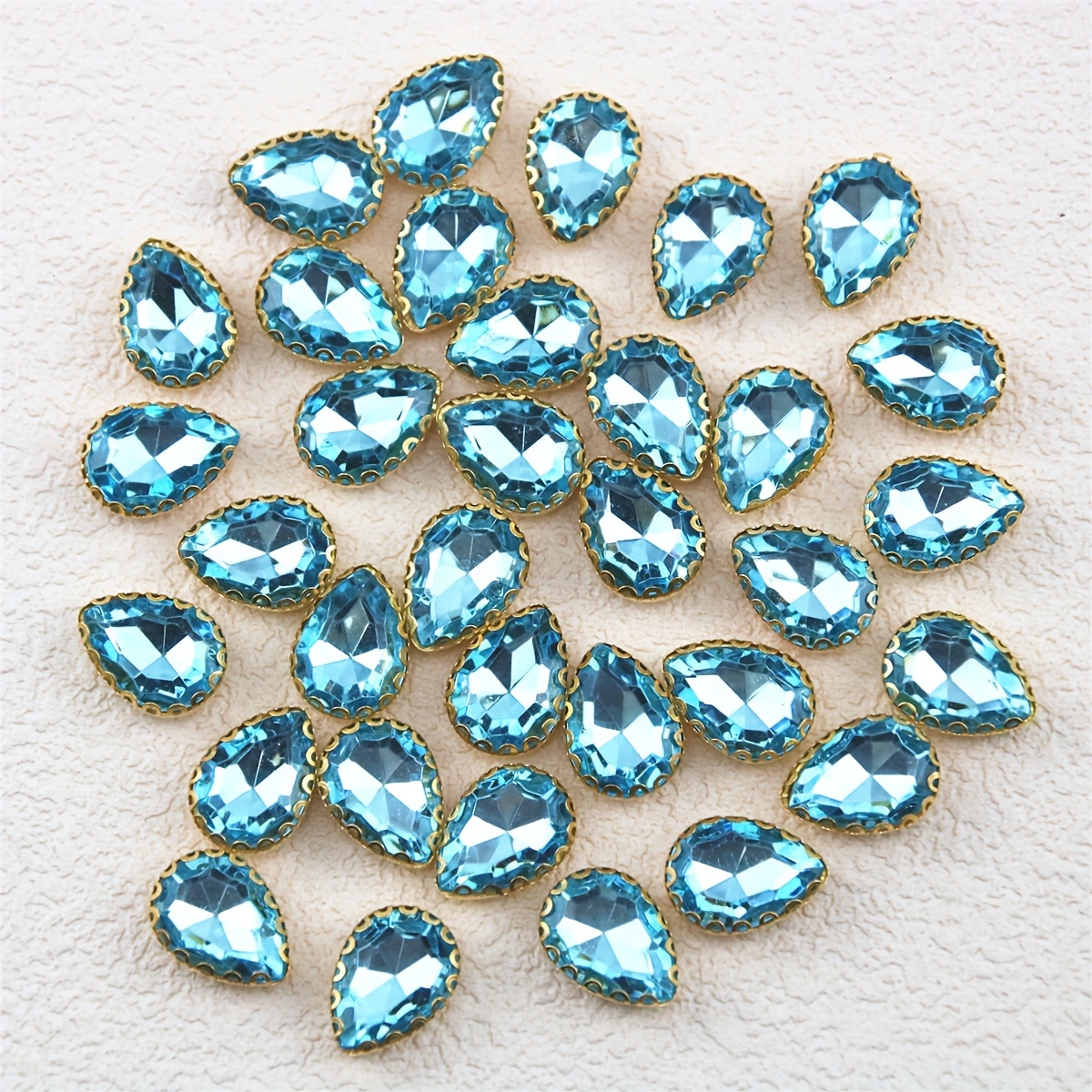 flat back glass beads