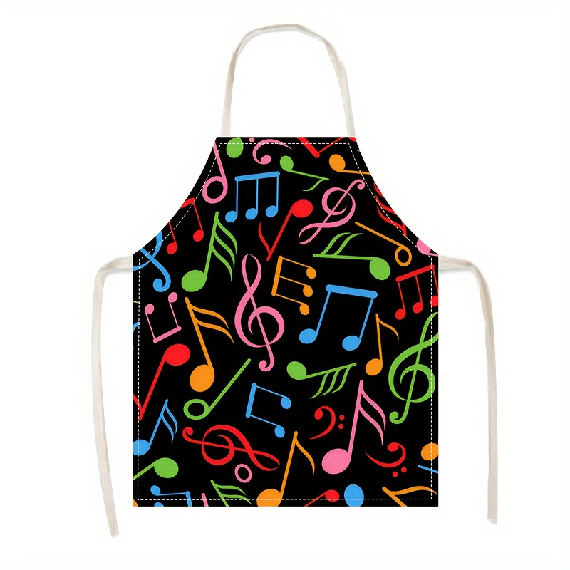 TEMU Delantal de 1 pieza con temática de / Delantal de cocina resistente al / Ropa de trabajo y limpieza del hogar
