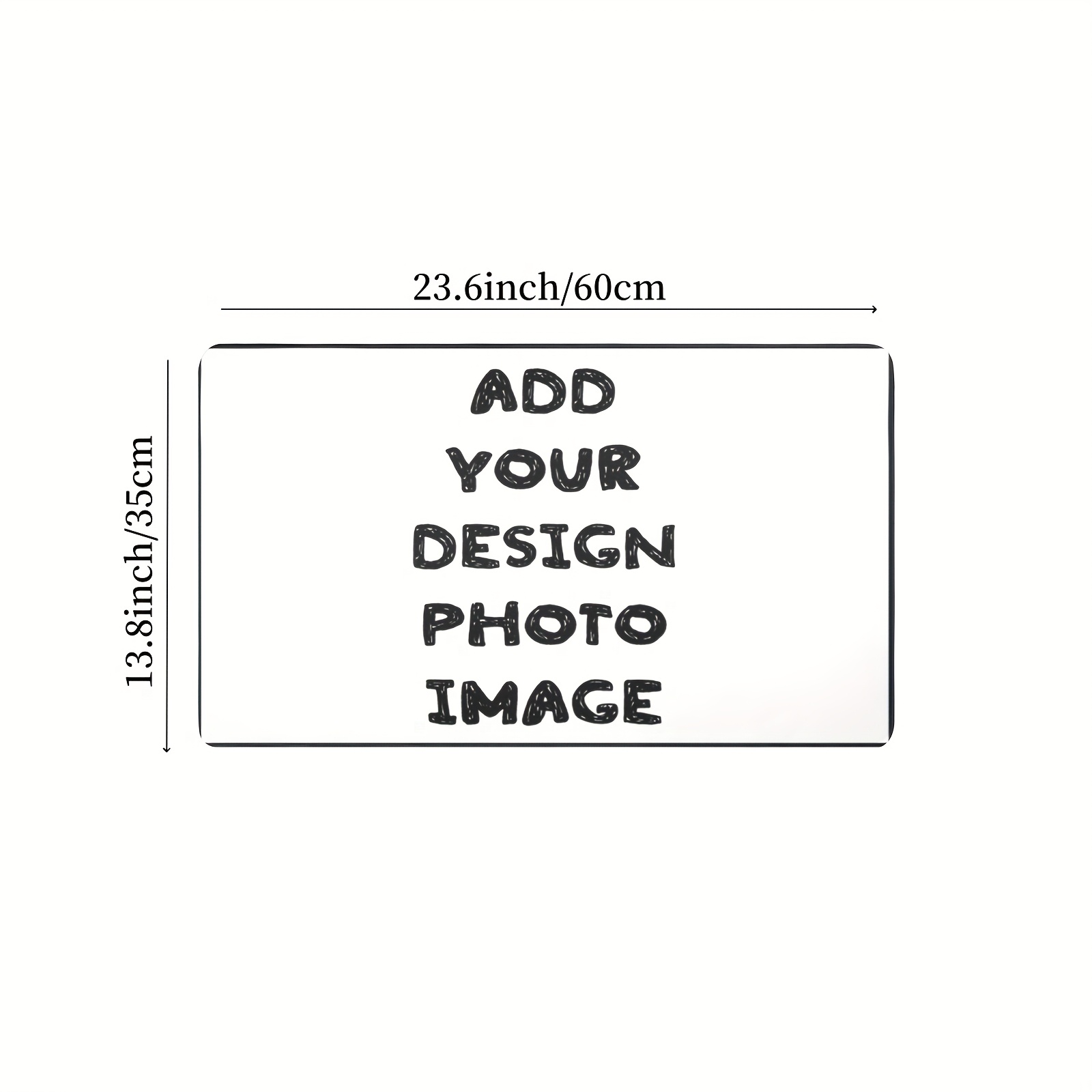 TEMU Custom Mouse Pad Personalized Pad Protector Laptop Desk Pad With Stitched Edges And Non-slip Rubber Base- Add Your Image - Desk Writing Pad For