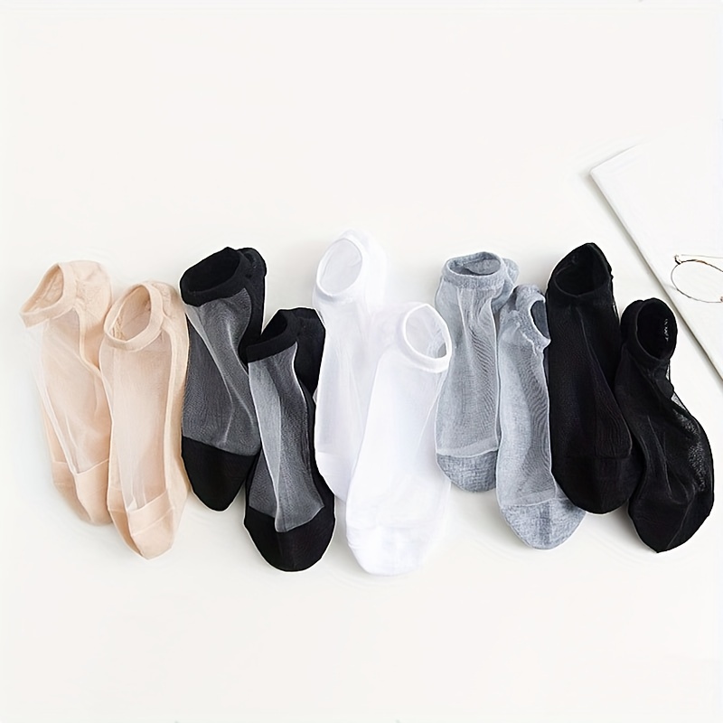 TEMU 5 No Socks, & Breathable Ankle Socks, Women's Stockings & Hosiery