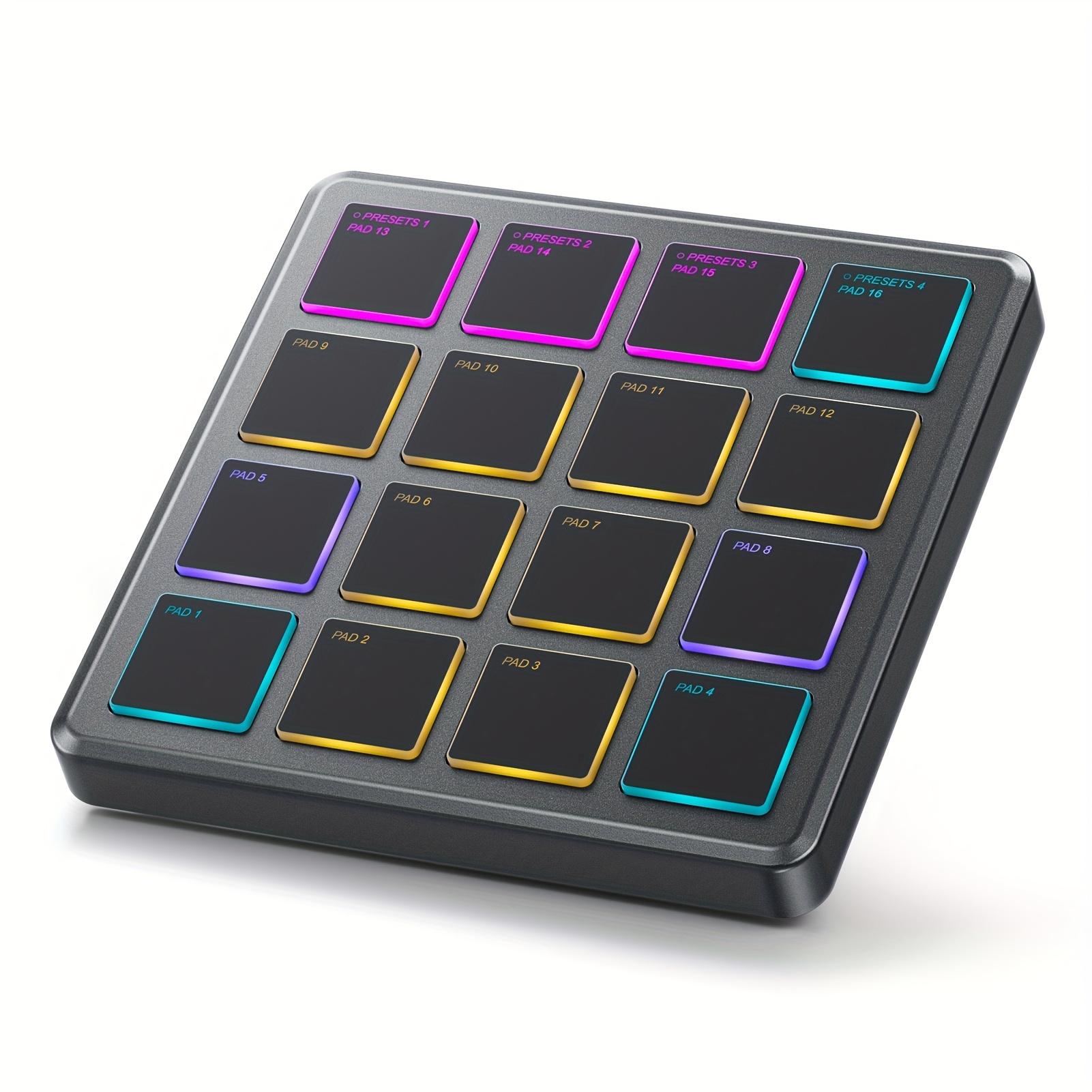 TEMU Donner Midi Keyboard Controller Pad Beat Maker Machine 16 Beat Pads Portable Drum Machine Music Repeat, Music Production Software Starrypad Mini
