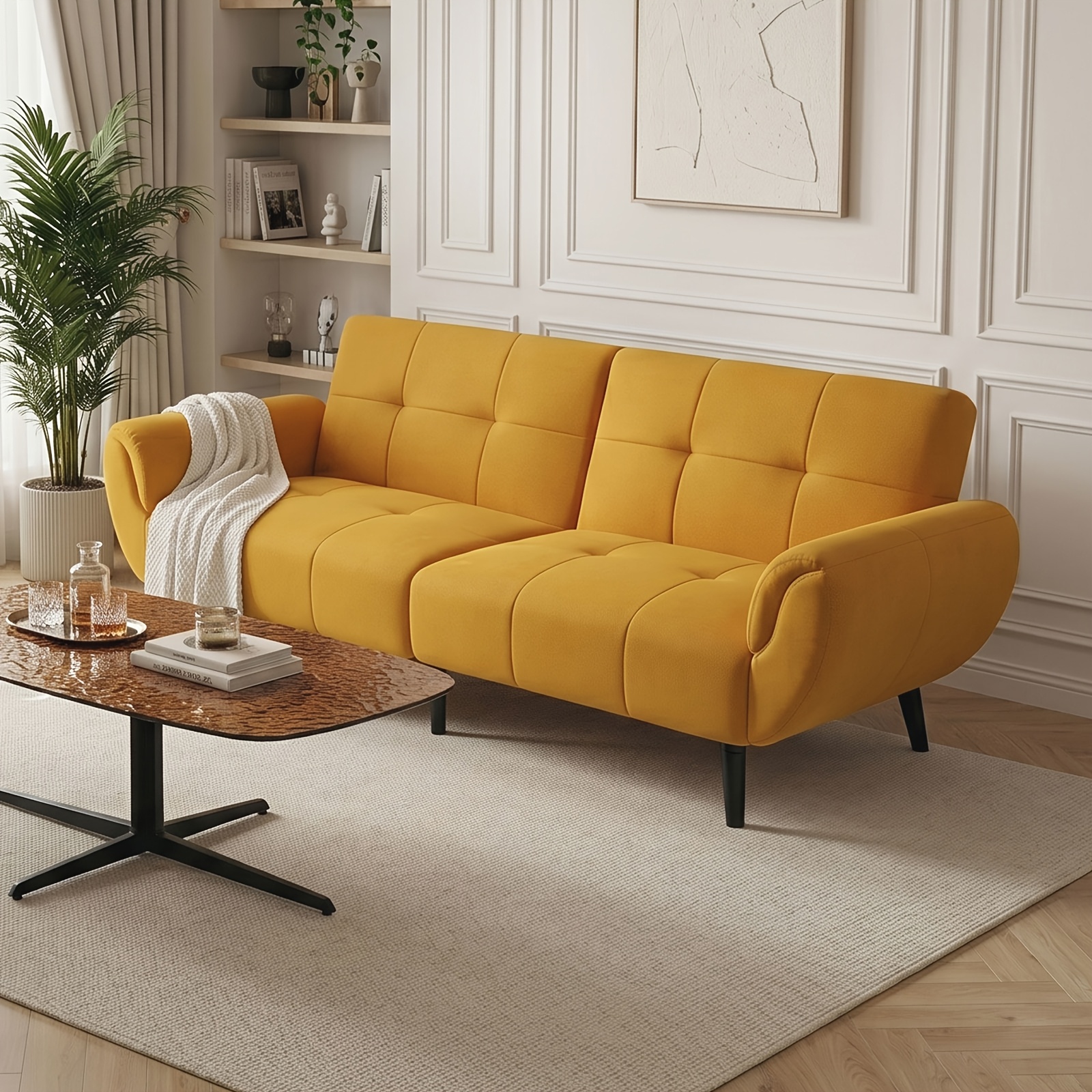 Image of Living Room Three-seater Lazy Sofa, Suitable For Living Room Or