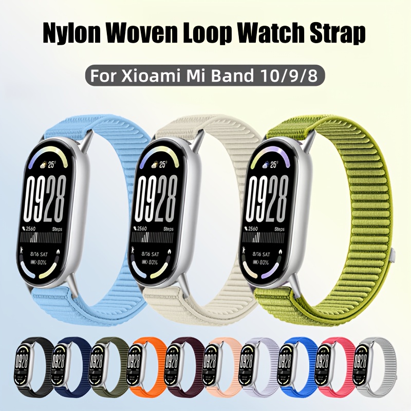 Geflochtenes Nylon-Armband Für Xiaomi Band 8 – Atmungsaktiv, Verstellbar & Schnell Wechselbar, Solo-Loop-Design