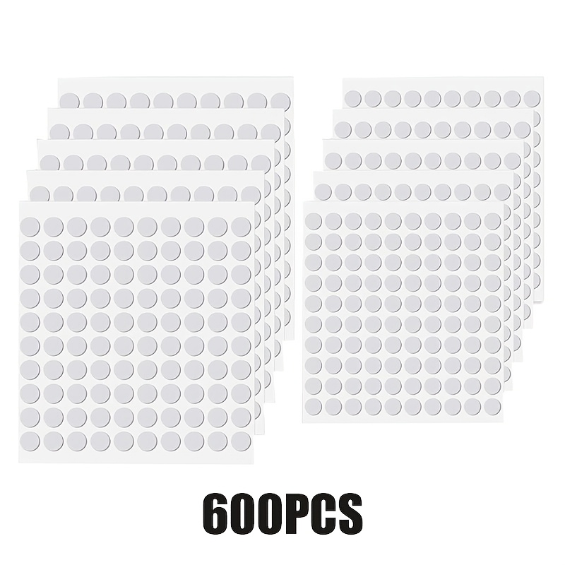 6 Sheet Foam Dots Double-sided 600pcs Round Adhesive 3d Craft Foam Tape For Scrapbooking Foam Stickers For Art Crafts Handmade Card Making (0.31 Inch & 0.4 Inch)