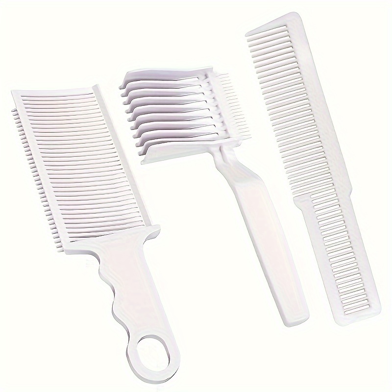 

3-piece Comb, Professional Hairdressing Comb, Heat-resistant Quick Knife Comb Mixed Comb Bending Positioning Men' Barber Styling Tool Comb (3 Pieces 1 Set)