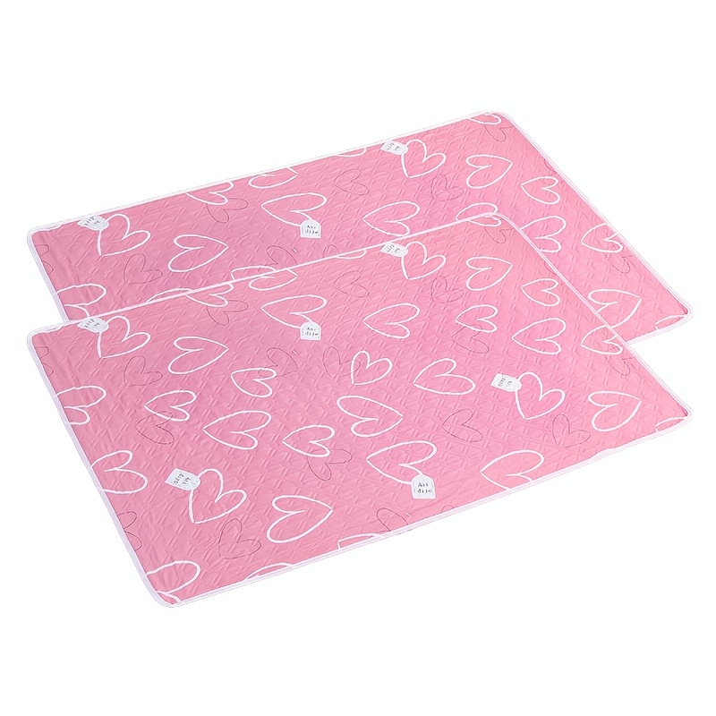 TEMU Set Of 2 Washable Guinea Pig Pads, Measuring 47x31 Inches - Soft Polyester Liners For Small Pets Like Hamsters, Rabbits, And Squirrels, Perfect