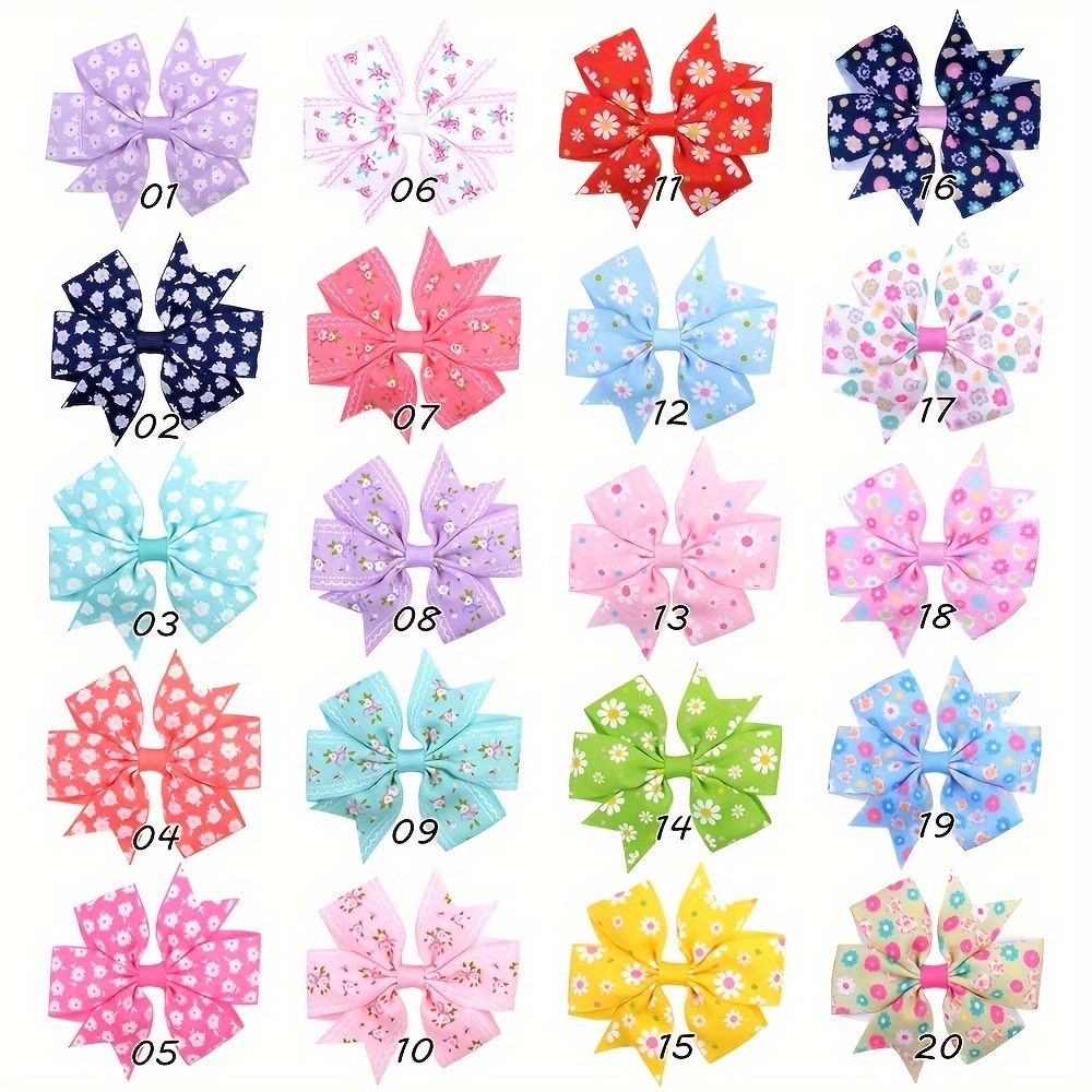 TEMU 10pcs Assorted Varieties Girls Bow Clip Headband, Props, Girls Stylish Accessories, Perfect Gift For Birthday, Holiday, Party, Christmas