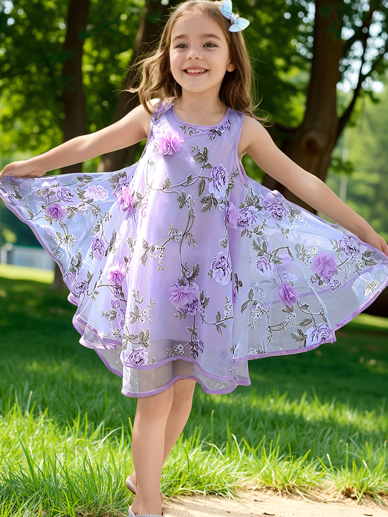 kids beach dress Kids Lace Long Beach Boho Party Dress TXD013 main image 0