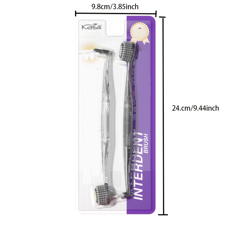 Kasili Dual-Headed Toothbrush with Soft Bristles for Wisdom Teeth