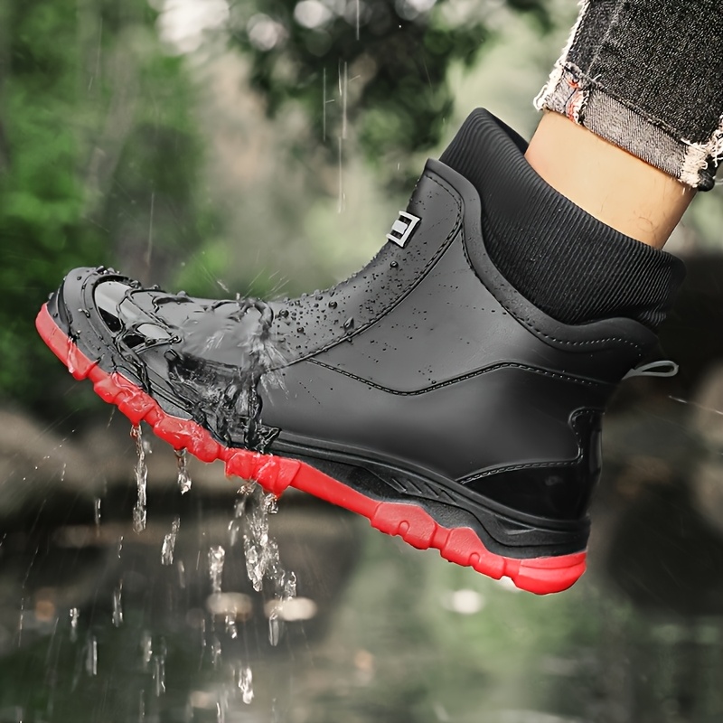 Unisex Lined Short Rain Boots for Autumn/Winter