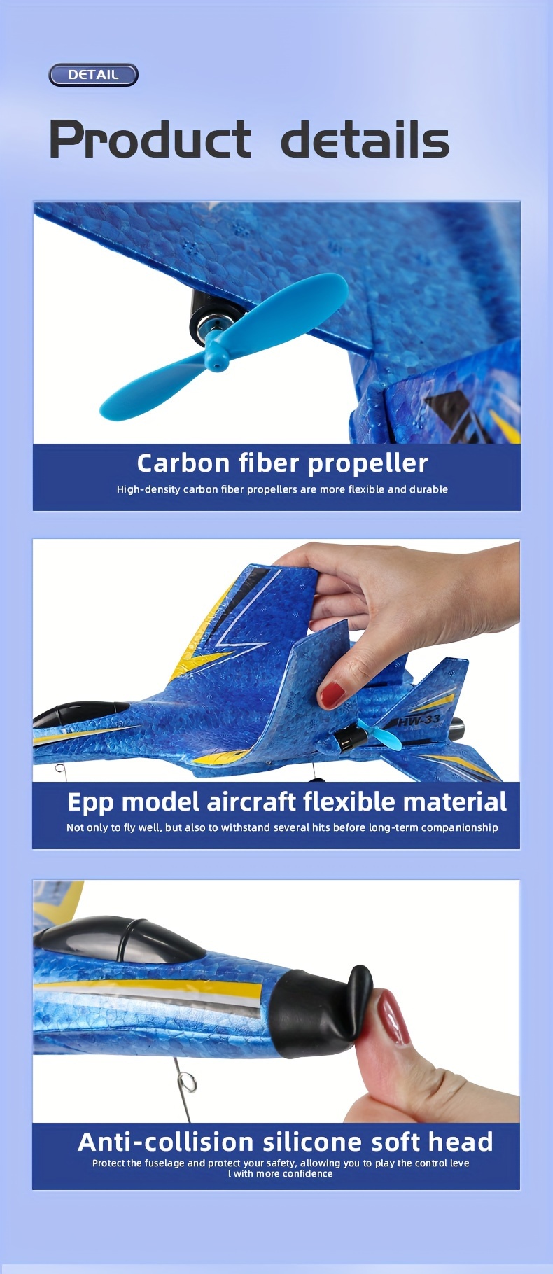 Airmodel Fixed Wing Foam Glider Product Remote Control UAV Aircraft