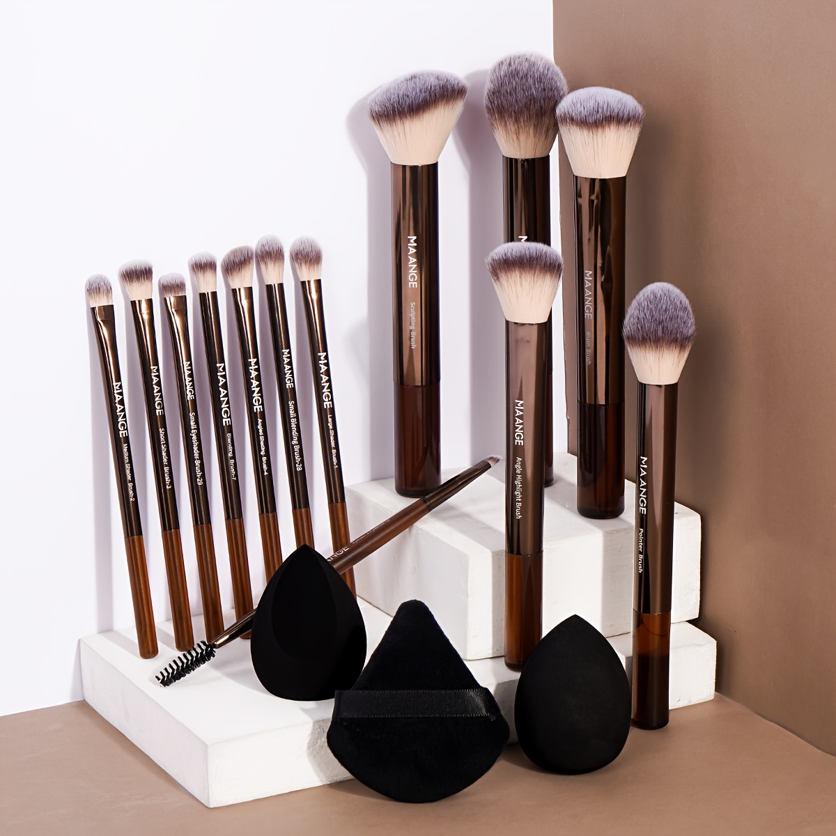Professionelles Augen-Make-up-Set – Augenbrauenpinsel & Wimpernkamm (2-teilig) – Für Präzises Styling