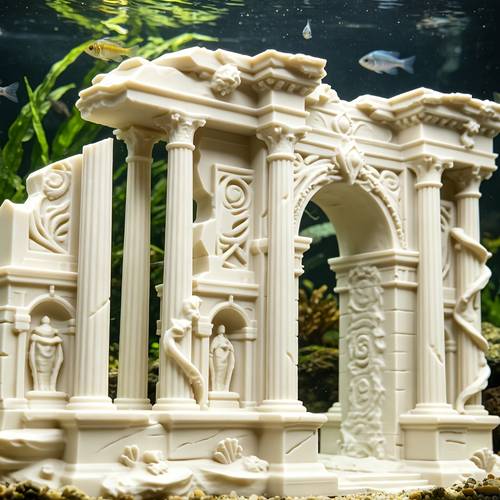 hand paintable temple ruins model retro resin tabletop suitable for aquarium displays board game scenery diorama european architectural miniature for decor
