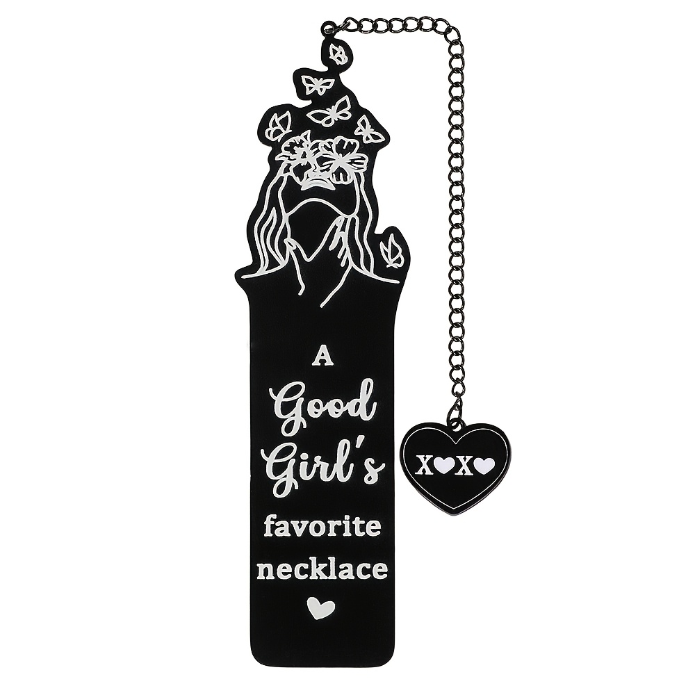 TEMU Spicy Metal Bookmark Gothic Lover Book Accessory School And Office Stationery Merch For Women Romantic Gift For Women Bookish Gift Aesthetic